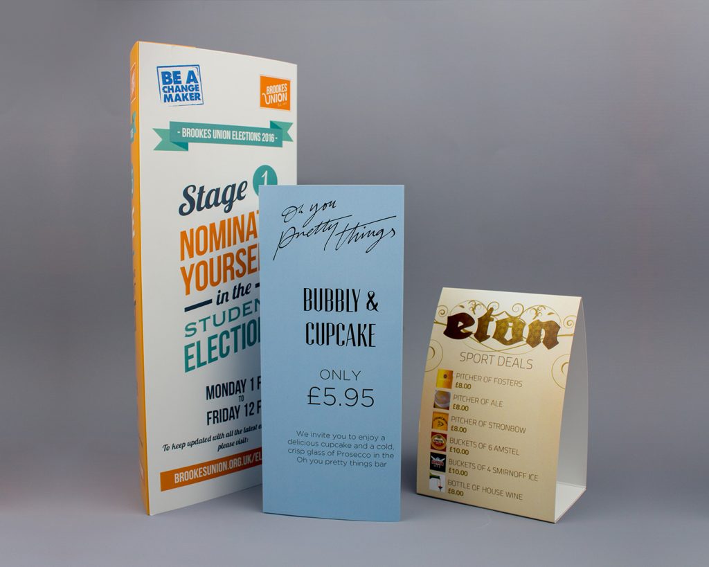 Table Tents Printing Southend